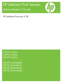 HP Jetdirect Print Servers Administrator Guide – ENWW