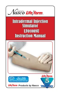 Intradermal Injection Simulator LF01008U Instruction Manual