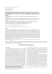 Morphological and Molecular Evidence Supports the Occurrence
