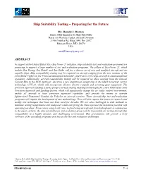 Ship Suitability Testing – Preparing for the Future