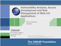 Web Application Vulnerabilities and Insecure Software Root Causes: the OWASP Top 10