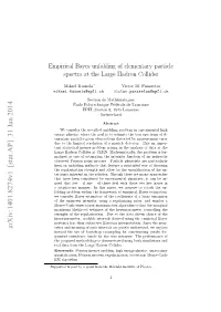 Empirical Bayes Unfolding of Elementary Particle Spectra at the Large Hadron Collider