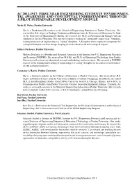 Environmental Awareness and Conceptual Understanding Through a Pilot Sustainable Development Module