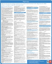 Kent County Council, Acting in Exercise of Its Powers Under the Road Traffic Regulation Act 1984, Makes Or Intends to Make the Following Orders