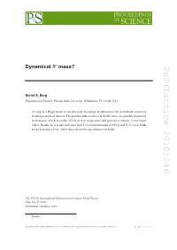 Pos(Lattice 2010)246 Mass? W ∗ Speaker