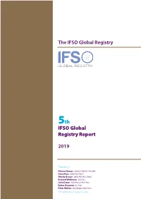 The IFSO Global Registry 5Th IFSO Global Registry Report 2019