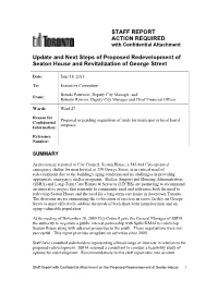 Update and Next Steps of Proposed Redevelopment of Seaton House and Revitalization of George Street