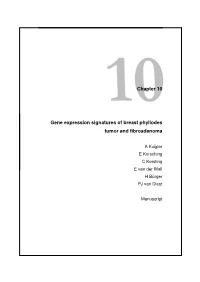 Chapter 10 Gene Expression Signatures of Breast Phyllodes