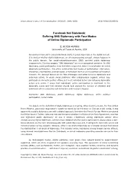 Defining SNS Diplomacy with Four Modes of Online Diplomatic Participation