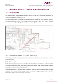 TRAFFIC & TRANSPORTATION 13.1 Introduction