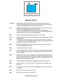 Whaling Timeline C