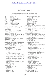 General Index Illustrations Are Denoted by Page Numbers in Italics