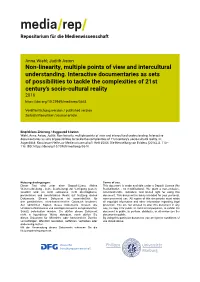 Non-Linearity, Multiple Points of View and Intercultural Understanding. Interactive Documentaries As Sets of Possibilities to Ta