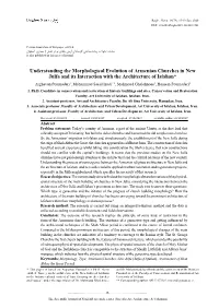 Understanding the Morphological Evolution of Armenian Churches In