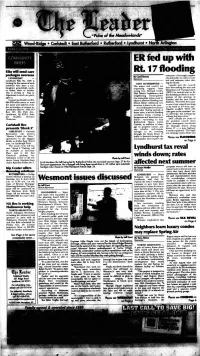 Wesmont Issues Discussed Lyndhurst, Said That He Would Be Available to Review A.M