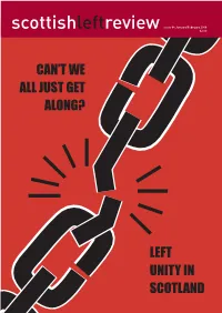 Can't We All Just Get Along? Left Unity