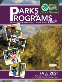 Fall Parks and Programs Guide 2021