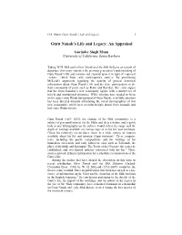 Guru Nanak's Life and Legacy