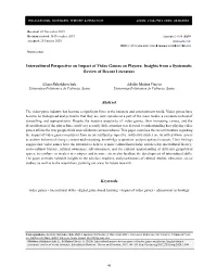 Intercultural Perspective on Impact of Video Games on Players: Insights from a Systematic Review of Recent Literature