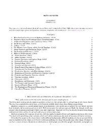 MATH 145 NOTES 1. Meta Stuff and an Overview of Algebraic Geometry