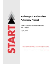 Terrorist Nuclear Command and Control