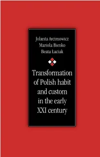 Transformation of Polish Habit and Custom.Pdf