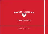 USER MANUAL “Express Your Time”