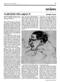 A Physicist Who Enjoys It Rudolph Peierls What Little I Remember