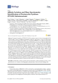 Affinity Isolation and Mass Spectrometry