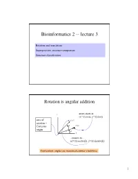 Bioinformatics 2 -- Lecture 3