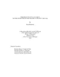 By Katie Hornstein a Dissertation Submit