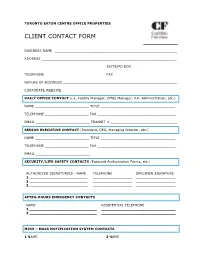 Client Contact Form