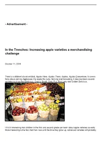 In the Trenches: Increasing Apple Varieties a Merchandising Challenge