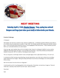 Next Meeting