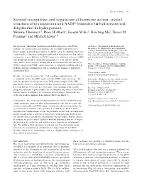 Steroid Recognition and Regulation of Hormone Action: Crystal