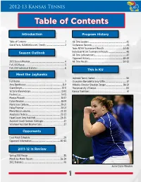 Table of Contents
