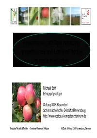 Experiments with Light Reflecting Groundcovers and Lumilys® Textile in Apple Production