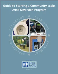 Guide to Starting a Community-Scale Urine Diversion Program