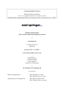 Joint Reasoned Statement of the Executive Board and the Supervisory Board
