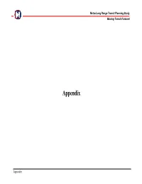 Moving Transit Forward Plan – Appendix