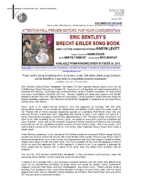 RELEASE Press Contact: Brett Oberman at Keith Sherman & Assoc.,212-764-7900, Brett@Ksa-Pr.Com
