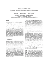 Return-Oriented Rootkits: Bypassing Kernel Code Integrity Protection Mechanisms