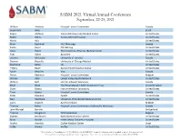 Current Attendee List