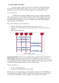 Location Update Procedure