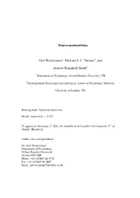 Neuroconstructivism Gert Westermann