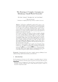 The Routing of Complex Contagion in Kleinberg's Small-World
