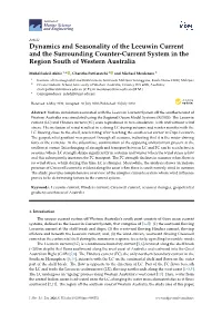 Dynamics and Seasonality of the Leeuwin Current and the Surrounding Counter-Current System in the Region South of Western Australia