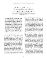 Fredholm Multiple Kernel Learning for Semi-Supervised Domain Adaptation