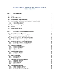 Part 1 Vision & Goals 1 Part 2 Land Use Planning