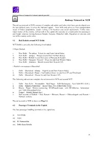 Railway Network in NCR